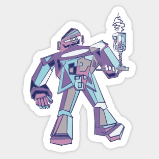 Robo Waiter Sticker